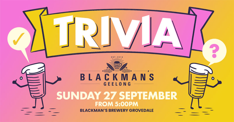 Sunday Trivia Night at Blackman's Grovedale